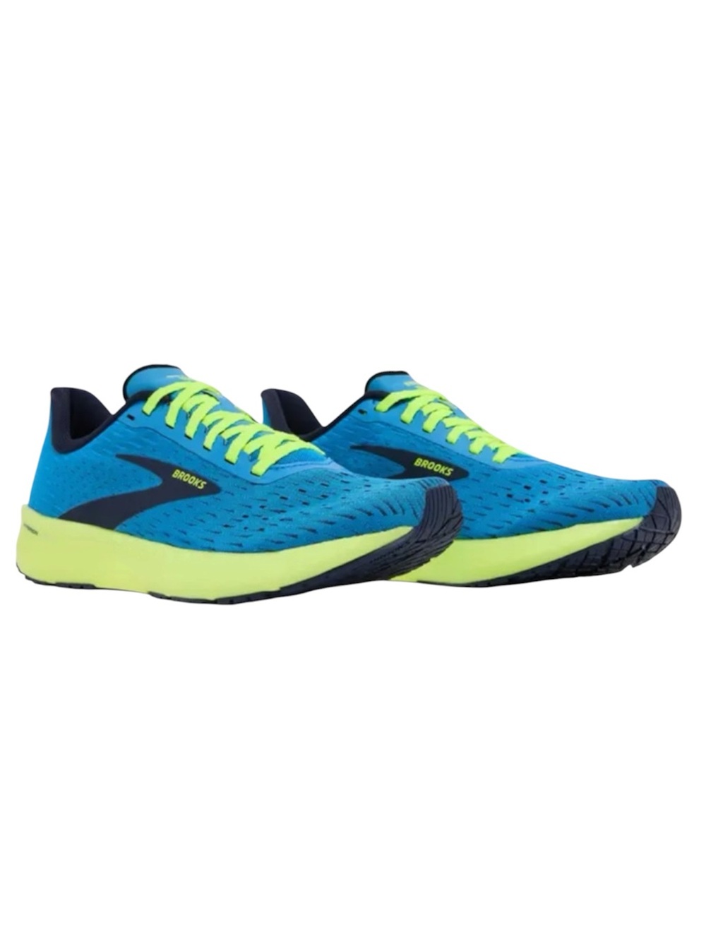 Brooks Hyperion Tempo blue neon green running shoes Men’s size 10.5 - Picture 2 of 8